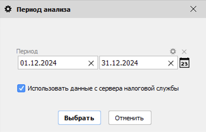 Период анализа итоговій отчет